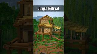 Minecraft Jungle House minecraftshorts minecraftbuilding minecraft [upl. by Nomzaj]