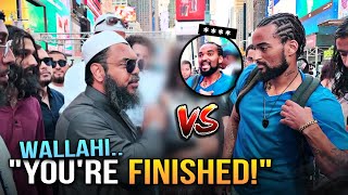 🔥😱NYC DEBATE❗Shaykh Uthman CHECKMATES Christian Preacher in Times Square nyc [upl. by Aretse]