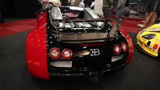 Red and black 2tone Bugatti EB 164 hypercar walkaround Interclassics Brussels 2023 [upl. by Brandwein336]