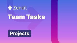 Team Tasks  Zenkit Projects [upl. by Penni]