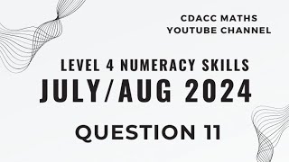 Fractions Level 4 Numeracy Skills July 2024 Assessment Qn 11 [upl. by Onilecram]