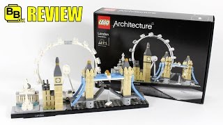 LEGO ARCHITECTURE LONDON SKYLINE 21034 SET REVIEW [upl. by Gabby630]