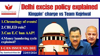 Delhi excise policy explained delhiliquorpolicyscam arvindkejriwal santhoshraoupsc [upl. by Noevart584]