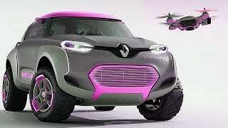 RENAULT KWID  CAR WITH BUILTIN DRONE QUADCOPTER [upl. by Iaj579]