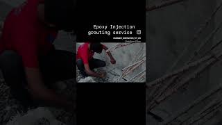 Honeycombing repair injectiongrouting civilengineering civil epoxyinjectiogrouting [upl. by Turnbull]