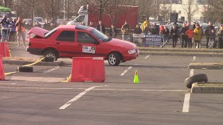 Winter Race 2324  3 Auchan Szlalom Miskolc 20240218 Action and Crash Pure Sounds [upl. by Anette]