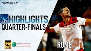 Highlights Djokovic Ousts Kei Sets SF Blockbuster Against Rafa In Rome 2018 [upl. by Portie]