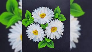 Easy white flowers Art viralvideo flowerdrawing flowerpainting drawing PrimArtsAcademyS800 [upl. by Fedora843]