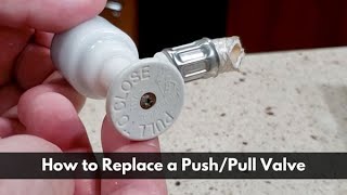 How to Replace a FlowTite PushPull Valve with a Standard Shut Off Valve for a Dishwasher [upl. by Anived]