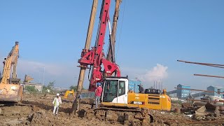 video 🔥Sany 155 Rig Machine 🔥Piling Machine सिखे  machine piling Bor Machine🔥Bor Piling Machine [upl. by Namharludba759]