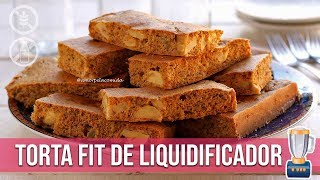 TORTA FIT DE LIQUIDIFICADOR PROTEICA SEM GLÚTEN SEM LACTOSE [upl. by Noreen595]