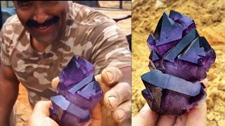 Digging for Top Quality World Class Amethyst Quartz Crystals in South Carolina [upl. by Ramsa762]