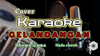 Gelandangan  RHOMA IRAMA  karaoke nada cowok [upl. by Pheni]