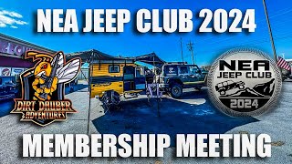 NEA JEEP CLUB 2024 MEMBERSHIP MEETING JEEPS GALORE [upl. by Skees627]