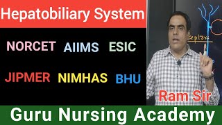 Hepatobiliary System By Ram Sir GURU NURSING ACADEMY [upl. by Aivatnohs738]