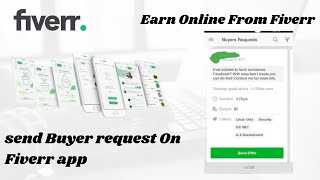 How we send fiverr buyer requests on fiverr mobile app  Fiverr Mobile App  Fiverr Buyer Requests [upl. by Geier]