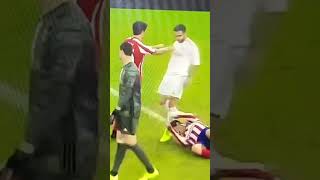 It was Sergio Ramos Valverde Tackle Morata Super Cup Final Madrid Derby [upl. by Okorih]