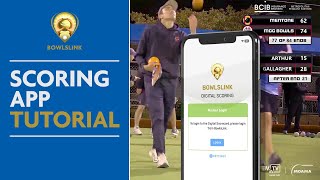 BowlsLink  Scoring App Tutorial [upl. by Lillith32]