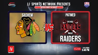 SCHSHL JV Ice Hockey  SemiFinal 2  Sachem vs Patchogue Medford [upl. by Gemmell]