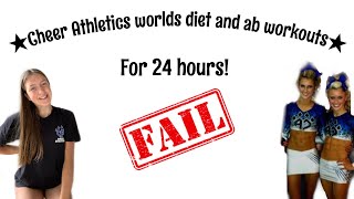 Trying the Cheer Athletics worlds diet and ab workouts for 24 hours Massive FAILLaylah Morrissey [upl. by Larred]