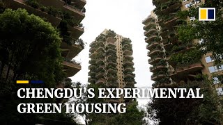 China’s ‘vertical forest’ residential complex offers urban green living [upl. by Ytrebil]