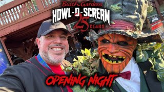 HowlOScream 2024 Opening Night  INSIDE THE HOUSES at Busch Gardens Williamsburg [upl. by Nilde300]