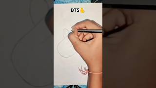 BTS 🫰🤌🥹 bts btsarmy kpop jhope viralvideo how to make BTS sign chetnasainiarts trending [upl. by Susanne]