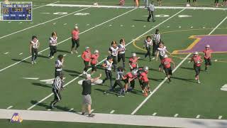 Football 6th Grade PURPLE Elkhorn vs Racine Horlick 2nd QTR 10624 [upl. by Corvese]