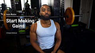 Skinny To Jacked  Quick and Simple Routine For Beginners [upl. by Anaj]