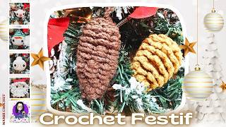 🎅CROCHET FESTIF ✨ LE PETIT TRUC EN PLUS POUR LE TEMPS DES FÊTES ✨ MamieCrochet [upl. by Garald]