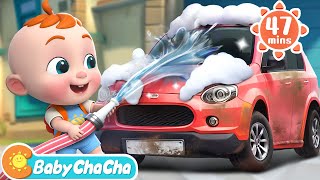 Car Wash Song  Lets Wash the Car  More Baby ChaCha Nursery Rhymes amp Kids Songs [upl. by Leifeste]