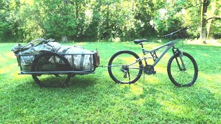 Mountain Bike And Handmade Trailer Finally Finished mountainbike [upl. by Idnerb]