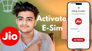 Jio eSIM Activation at Home in 2 Minutes  How to Convert Jio Physical sim to eSIM on iPhone  2024 [upl. by Bevers]