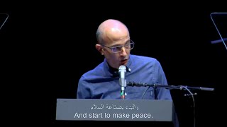 Yuval Noah Harari Speaks Up for Peace  IsraeliPalestinian Rally  1 July 2024 [upl. by Haimaj583]