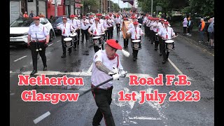 Glasgow Big Walk 2023 The Netherton Road Flute Band [upl. by Kilam]