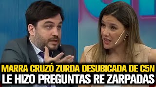 MARRA SE CRUZÓ ZURDA DESUBICADA EN C5N QUE LE HIZO PREGUNTAS RE ZARPADAS [upl. by Nuhsar619]