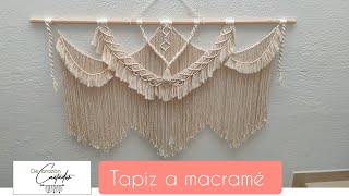 Tapiz a macramé fácil de tejer para principiantes [upl. by Nalad]