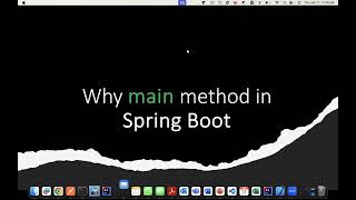 Why main method required in Spring Boot  KOBS Technologies [upl. by Anauq]