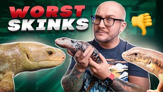 Top 5 WORST Pet Skinks Get THESE Lizards Instead [upl. by Puduns941]