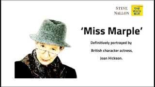 MISS MARPLE JOAN HICKSON  FROM THE STEVE NALLON VOICE BOX [upl. by Sanfourd]