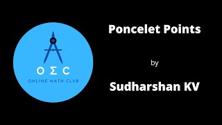 Poncelet Points by Sudharshan KV [upl. by Lienhard]