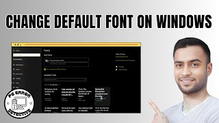 How to Change Default Font on Windows 10  Customize Your PCs Look Today [upl. by Allyn]