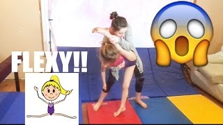 COULD ONE OF THE TWINS BE THE NEXT SOFIE DOSSI FLEXIBILITY TEST [upl. by Ferde]