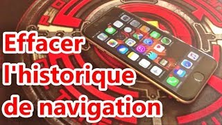 comment effacer listorique de navigation sur iphone 6 5 4 ect Safari [upl. by Vorster]