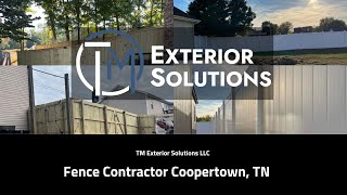 Fence Company Coopertown TN  TM Exterior Solutions LLC [upl. by Ingemar]