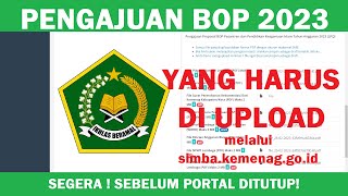 Cara Mengajukan Bantuan Operasional BOP Kemenag untuk Pesantren MDT Madin TPQ TPA Tahun 2023 [upl. by Rouvin]