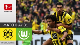 Big STATEMENT from BVB  Borussia Dortmund  VfL Wolfsburg 60  Highlights  Bundesliga 2223 [upl. by Mcclary491]