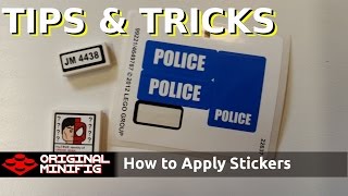 LEGO Tips amp Tricks  How To Apply Your Stickers [upl. by Currie]