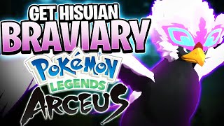 How to Evolve Rufflet into Hisuian Braviary Pokemon Legends Arceus Guide [upl. by Aisan]