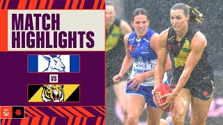 North Melbourne v Richmond Highlights  Week Five 2024  AFLW [upl. by Dustie734]